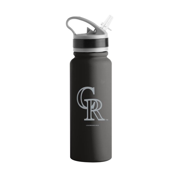Logo Brands Colorado Rockies Logo 25oz Stainless Single Wall Flip Top Bottle - 510-S25UFTB-8