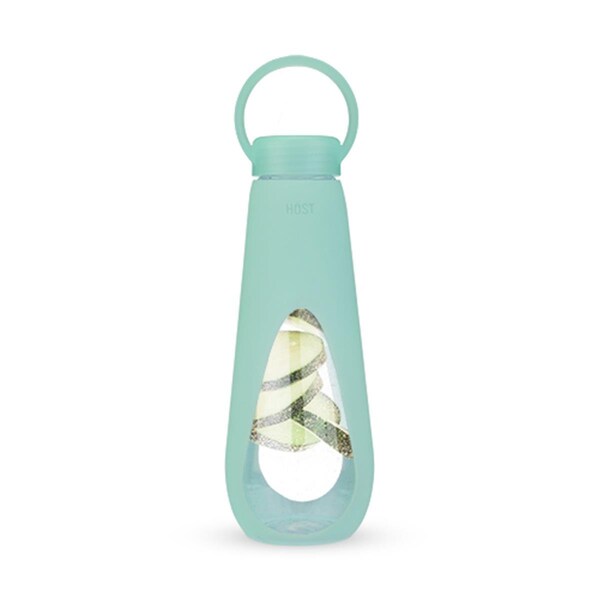 Host Revive Glass Water Bottle, Mint Green - 7258
