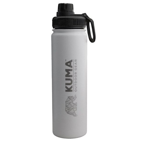 Kuma Outdoor Gear Kuma Bomber Bottle - White - 225-KM-BB-WH