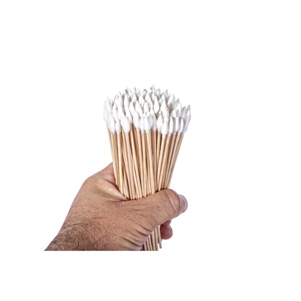 Breakthrough Clean Technologies Cotton Swabs, 6-in. L, White, 200PK - BT-CS6-200PK