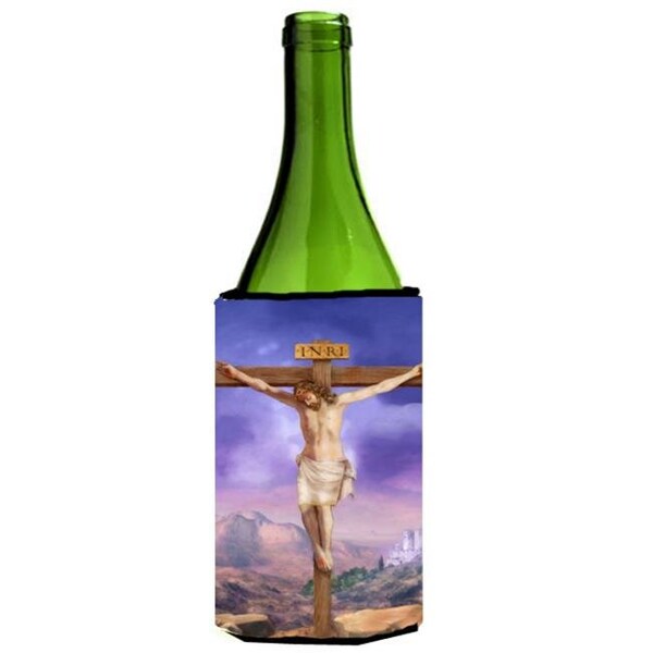 Carolines Treasures Carolines Treasures APH4517LITERK Easter Jesus Crucifixion Wine Bottle Can cooler Hugger - APH4517LITERK