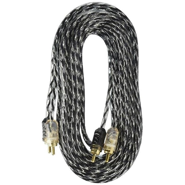 Cable gemelo RCA de cinco metros de largo de Pares trenzados - RCA5M