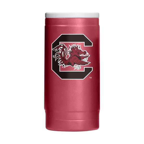 Logo Brands South Carolina Flipside Powder Coat Slim Can Coolie - 208-S12PC-34