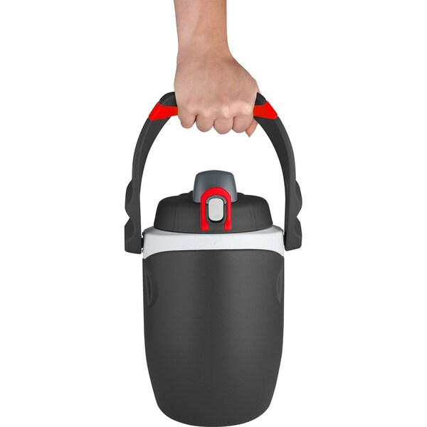 Thermos BPA-Free Hydration Bottle, 64 oz./1.9L, Black, Cold 12 Hrs - FPG1901BK4