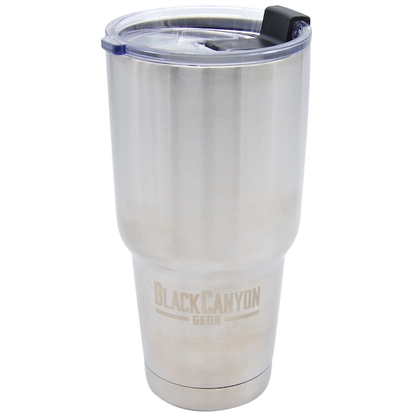 Blackcanyon Outfitters Tumbler with Flip Close Lid, Silver, 32o - BCO32OZSS