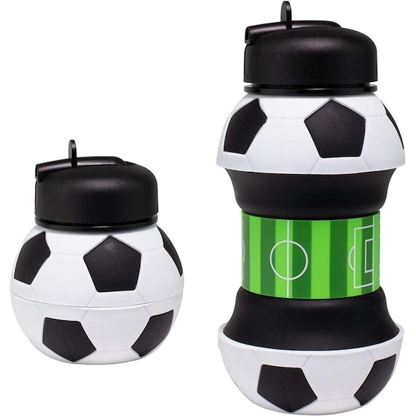 Maccabi Art 18 oz Collapsible Silicone Soccer Water Bottle - 8726
