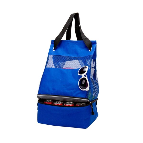 Sea Foam Co Buy Smart Depot  2-Way Cooler Tote & BackPack; Blue - G7225 BLUE