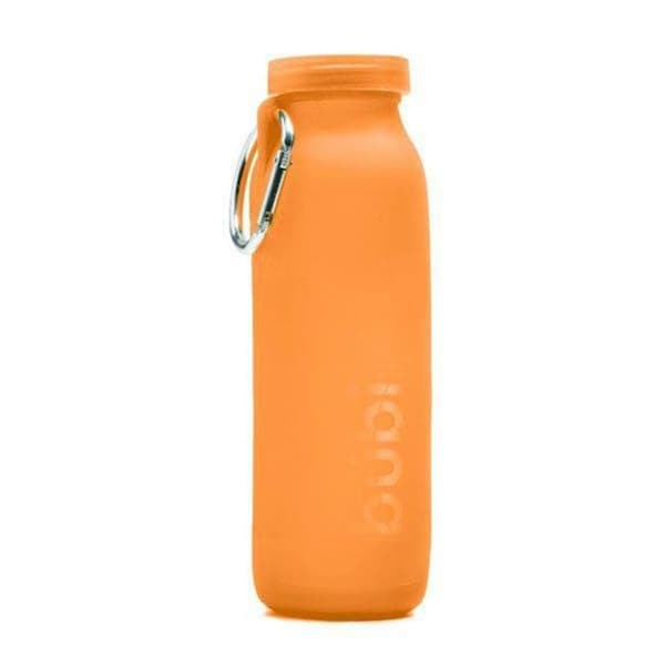 Bubi Brands Bubi Brands BB65SO324 22oz & 650 ml Foldable Water Bottle Rose; Sunset Orange - BB65SO324