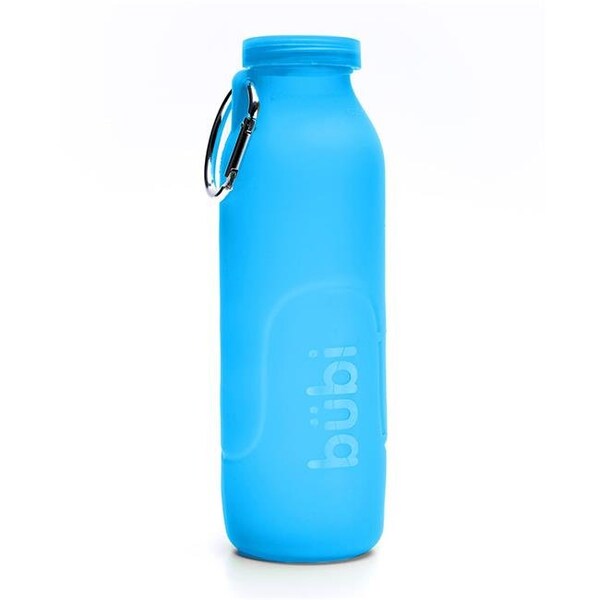 Bubi Brands Bubi Brands BB100PB447 35oz & 1000 ml Foldable Water Bottle Rose; Pacific Blue - BB100PB447