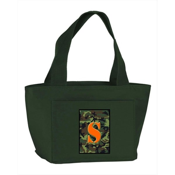 Carolines Treasures Monogram Letter S - Camo Green Insulated Cooler Lunch Bag - CJ1030-S-GN-8808