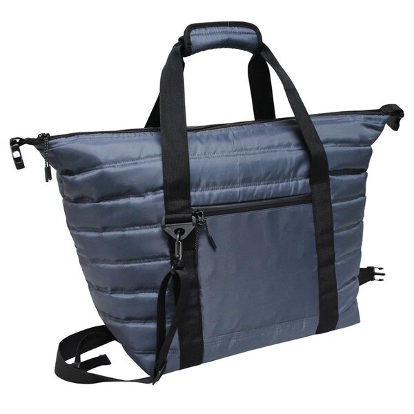 Archivo Siberian Quilted 40 Can Cooler Duffle; Grey - AR3120501