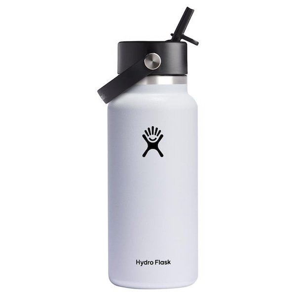 Hydro Flask Hydroflask 32 oz White BPA Free Insulated Water Bottle - W32BFS110