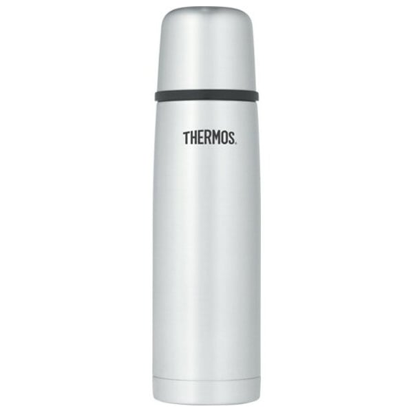 Thermos Compact Stainless Steel Bottle, 16 oz., Stainless Steel/Black - FBB500SS4