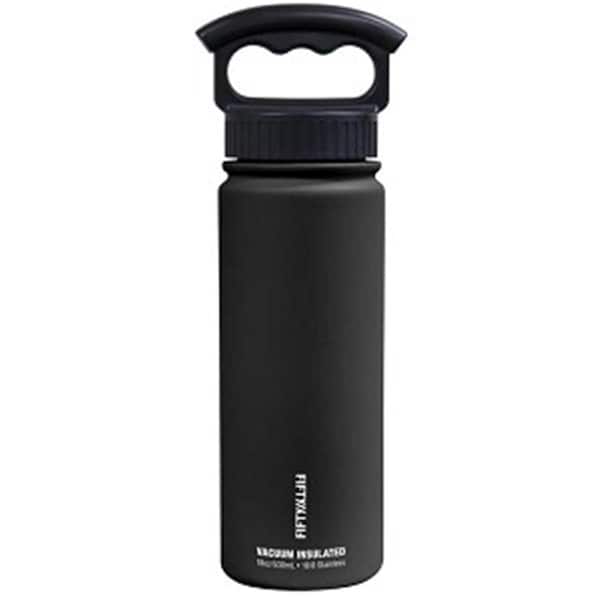 Icy-Hot Hydration 40 oz Matte Black Vacuum Insulated Bottle - 3 Finger Grip Lid, 4PK - V40006BK0