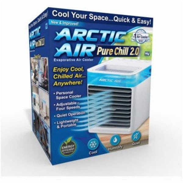 Ontel Products Pure Chill 2.0 Personal Space Cooler - 4 Speeds, As Seen On TV - 105038