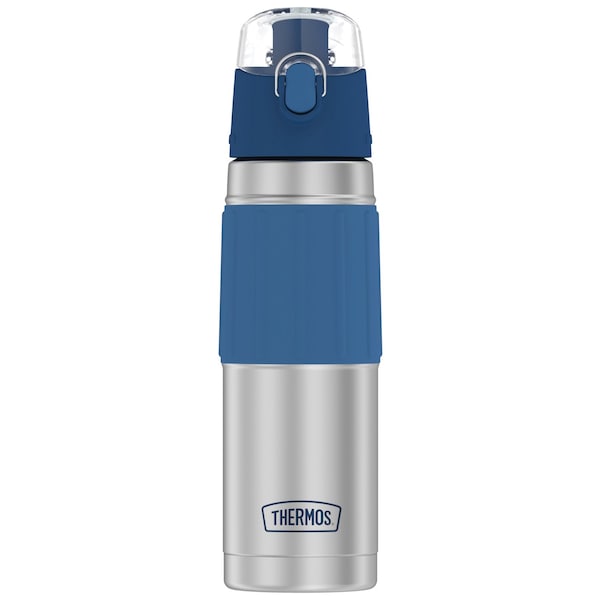 Thermos 18-Ounce Vacuum-Insulated Stainless Steel Hydration Bottle (Slate Blue) - 2465SSB6