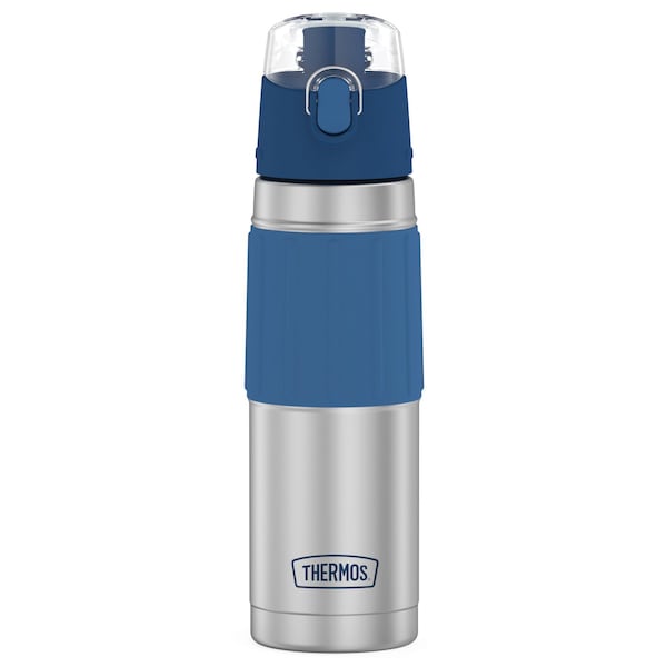 Thermos 18-Ounce Vacuum-Insulated Stainless Steel Hydration Bottle (Slate Blue) - 2465SSB6