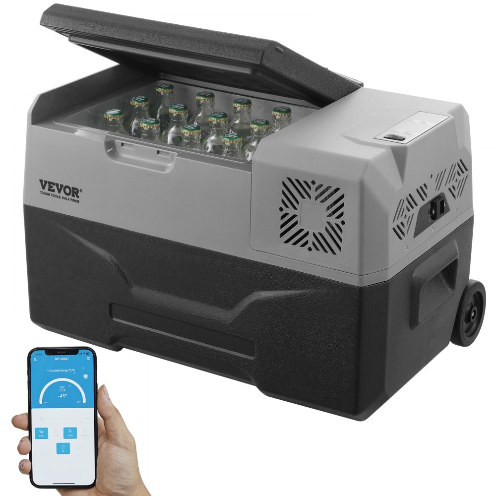 VEVOR Portable Car Refrigerator Freezer Compressor 30 L Single Zone for Car Home - GLCZBXX30LDM9XM1RV1