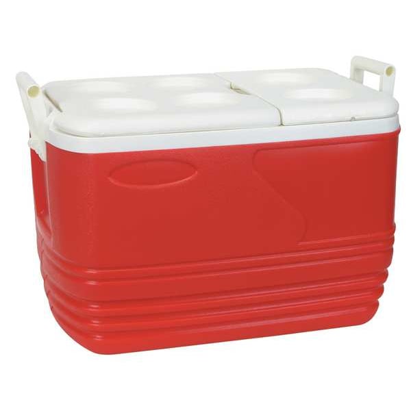 Zoro Select Full Size Chest Cooler, 60 qt., Red - 4AAP7