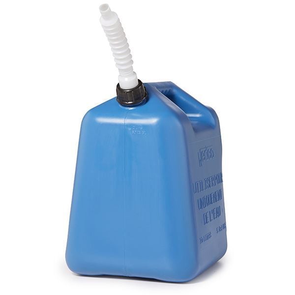 Wedco Water Container, 5 gal., Blue, 14-3/4 in. H - 82300G