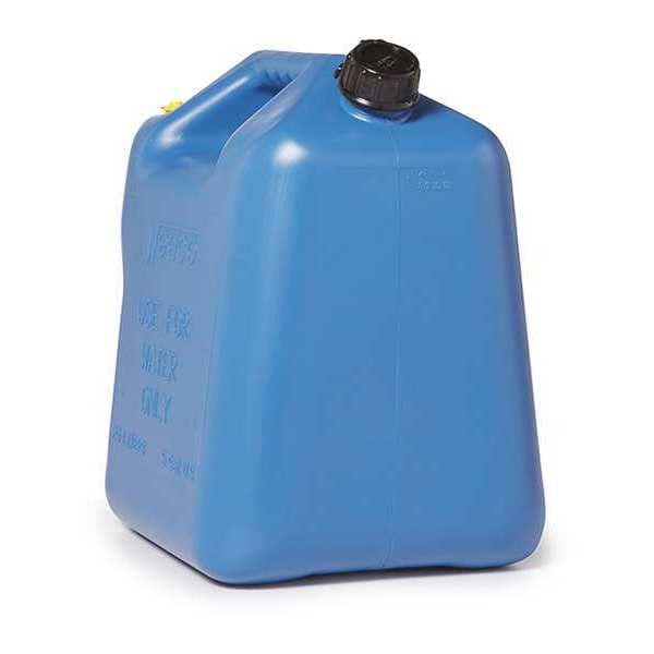 Wedco Water Container, 5 gal., Blue, 14-3/4 in. H - 82300G