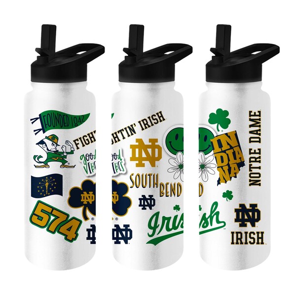Logo Brands Notre Dame 34oz Native Quencher Bottle - 190-S34QB-63