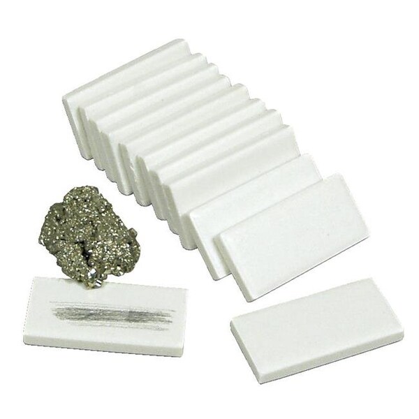 Scott Resources Scott Resources 575439 1 x 2 in. Porcelain Streak Plates; White - Pack of 12 - 575439