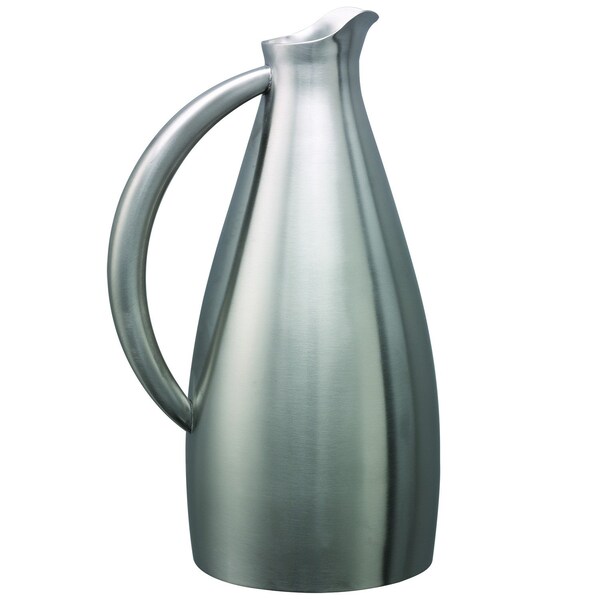 Service Ideas Altus Series Water Pitcher, Stainless Steel, 2 Liter, Brushed Stainless - ALTUWPBS
