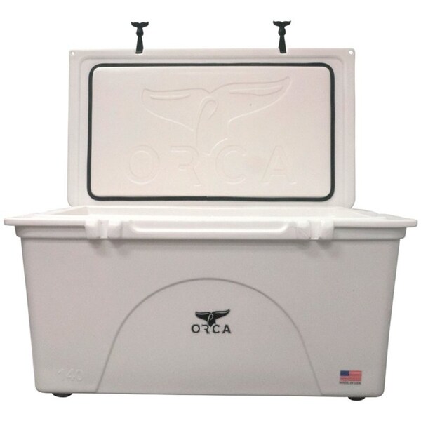 Orca Cooler, 140 qt Cooler, White, Up to 10 days Ice Retention - ORCW140