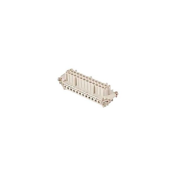 Inserto de terminal de tornillo Molex Gwconnect, hembra, de 24 polos, 16A, numerado del 1 al 24, con protección de cable - 7324.6007.4