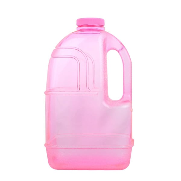 H8O 1 gal Square Water Bottle with 48 mm Cap Pink - PG1GJH48PINK
