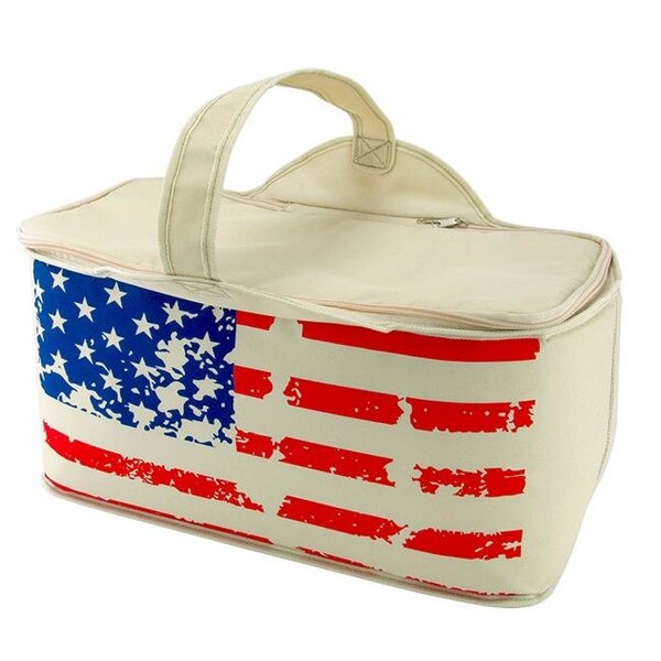 Trailworthy TrailWorthy 290-PPCB Patriotic Stars & Stripes Leak Proof Cooler Bag - Multicolor - 290-PPCB