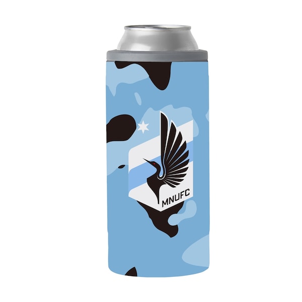Logo Brands Minnesota United 12oz Camo Slim Can Coolie - 924-S12C-X15