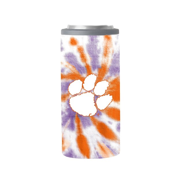 Logo Brands Clemson 12oz Tie Dye Slim Can Coolie - 123-S12C-51