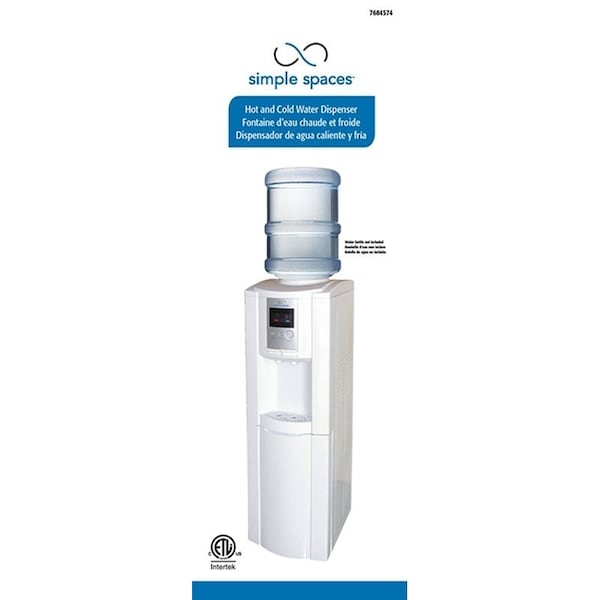 Simple Spaces Simple Spaces MYL10S-W-2HC-3L Water Dispenser, 15 L Cooler - MYL10S-W-2HC-3L