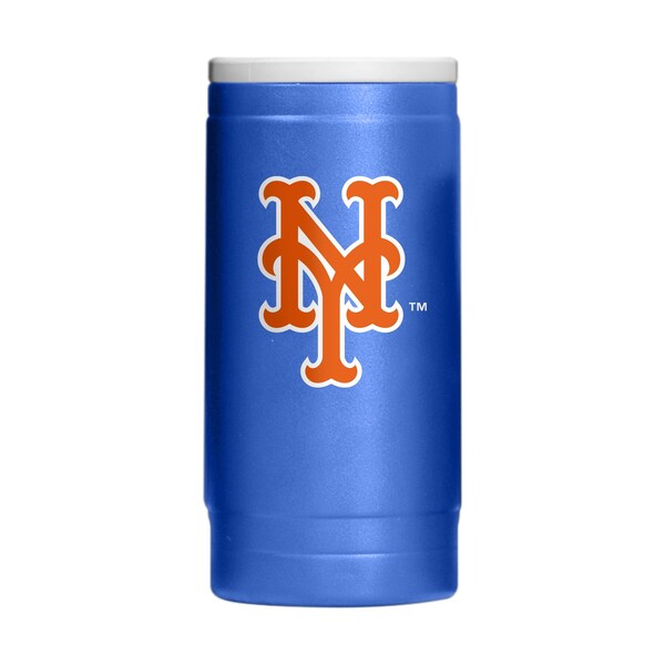 Logo Brands New York Mets Flipside Powder Coat Slim Can Coolie - 519-S12PC-34