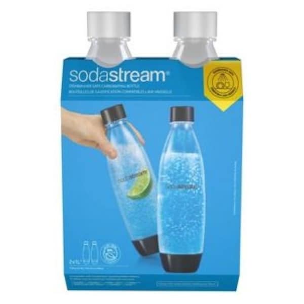 Sodastream Slim Carbonating Bottle, 1 L Capacity, Plastic, White - 1741261010