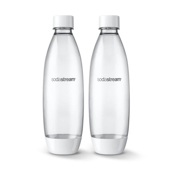 Sodastream Slim Carbonating Bottle, 1 L Capacity, Plastic, White - 1741261010