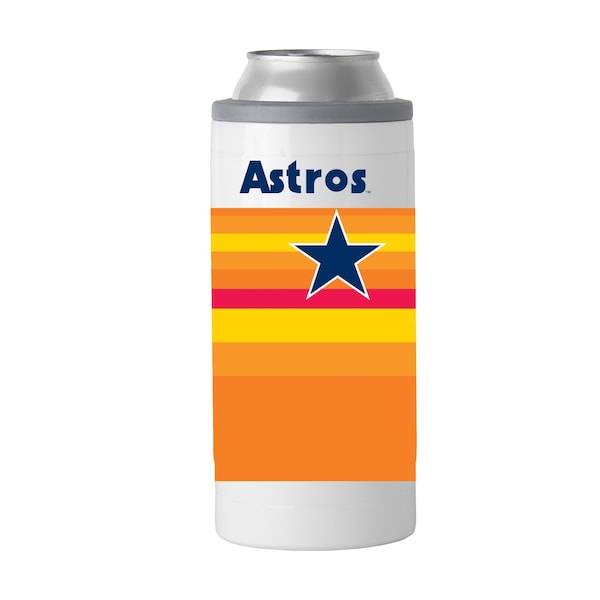 Logo Brands Houston Astros 12oz Rainbow Slim Can Coolie - 513-S12C-C1