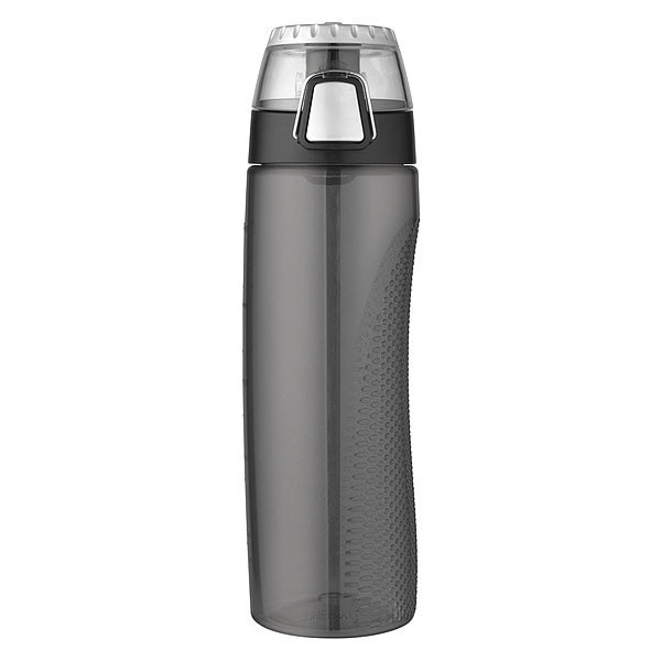 Thermos BPA Free Plastic Hydration Bottle w/Meter, 24 oz., Smoke - HP4100SMTRI6