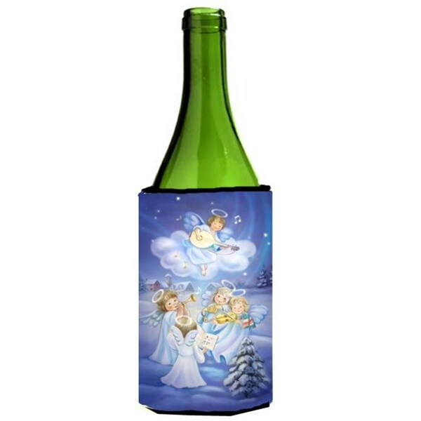 Carolines Treasures Carolines Treasures APH6028LITERK Angels Around the Tree Wine Bottle Can cooler Hugger - APH6028LITERK