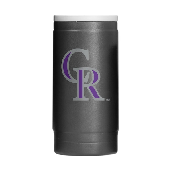 Logo Brands Colorado Rockies Flipside Powder Coat Slim Can Coolie - 510-S12PC-34
