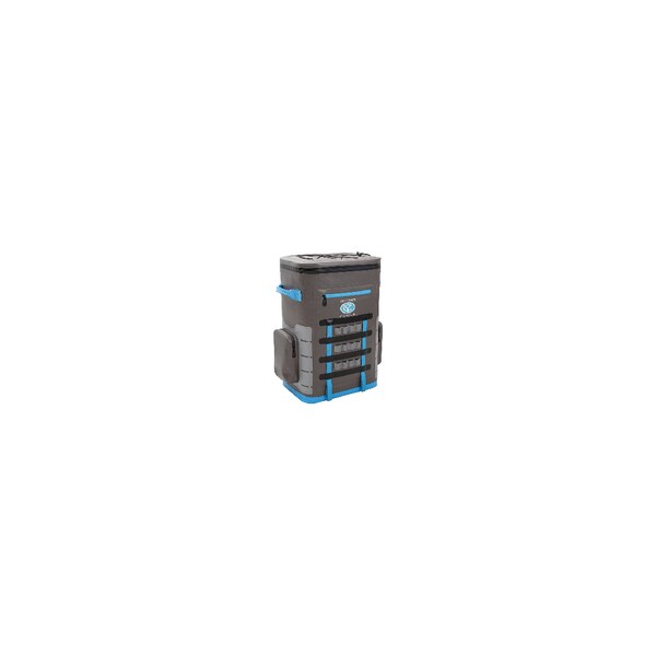 Yachters Choice Products 50050 Soft Cooler<BR>48 Can Capacity / Back Pack; Grey/Blue - 505-50050