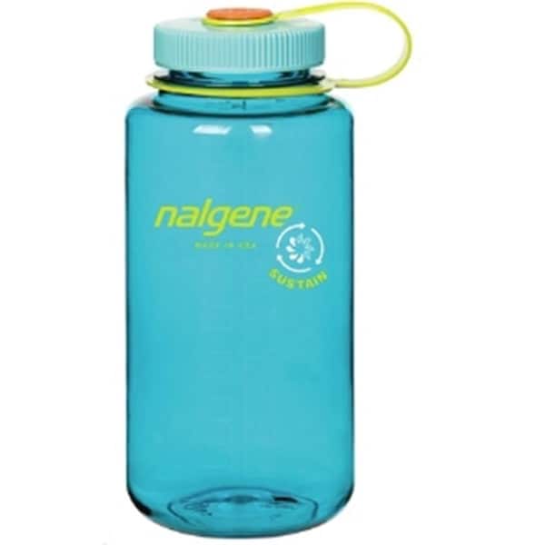 Nalgene 1 qt. Wide Mouth Sustain Water Bottle, Cerulean - 341959