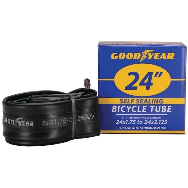 Kent Bicycle Tube, Self-Sealing, For: 24 x 1-3/4 in to 2-1/8 in W Bicycle Tires - 91086