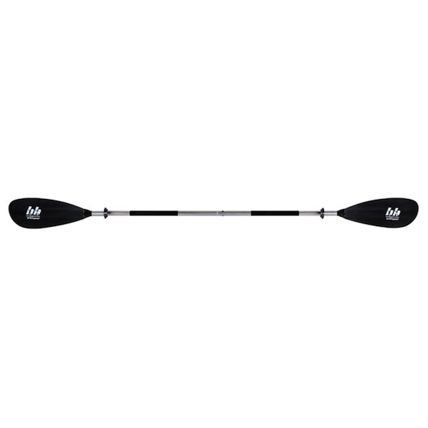 Complete Athlete 220 cm Whisper Snap-Button Kayak Aluminum Paddle, Black - 2 Piece - CO3028778