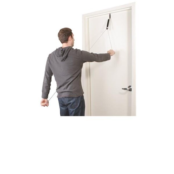 Cando International Cando 50-1024 Overdoor Shoulder Single Pulley with Door Bracket - 50-1024