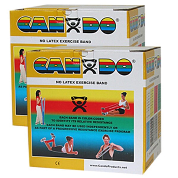 Cando International Latex Free Exercise Band, 100 yards - Set of 5 - CANDO-10-5658