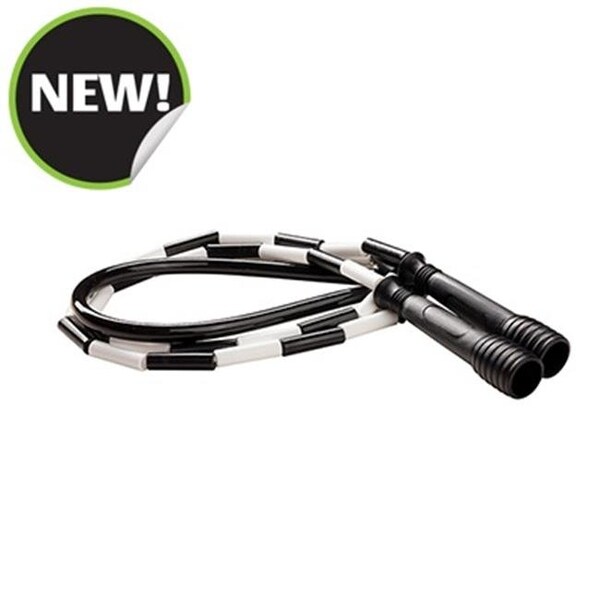 Champion Sports Champion Sports SJ6 6 ft. Deluxe XU Beaded Jump Rope; Black - SJ6