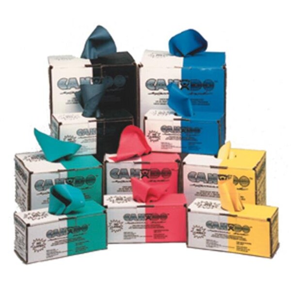Cando International Cando 10-5645 No Latex Exercise Band - Dispener Box of 40 - 4ft Ready to Use - Black - X-Heavy - 1368109